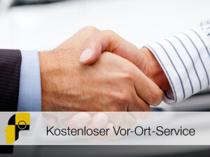 Kostenfreier Vor-Ort-Service: Besichtigung des Schadens bei Ihnen zu Hause oder am Arbeitsplatz.