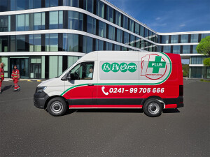 1Plus Krankenfahrten auf dem Krankenhausparkplatz