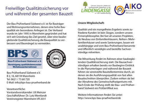 Baubegleitende Qualitärssicherung