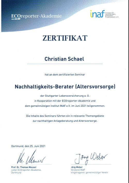 Zertifikat