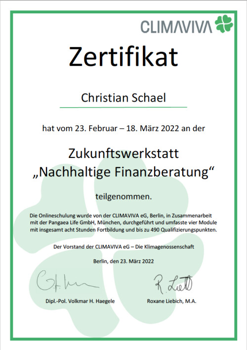 Zertifikat 2022