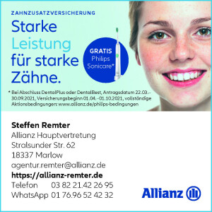 Allianz Versicherung Steffen Remter | Zahnzusatzversicherung Aktion Philips Zahnbürste gratis