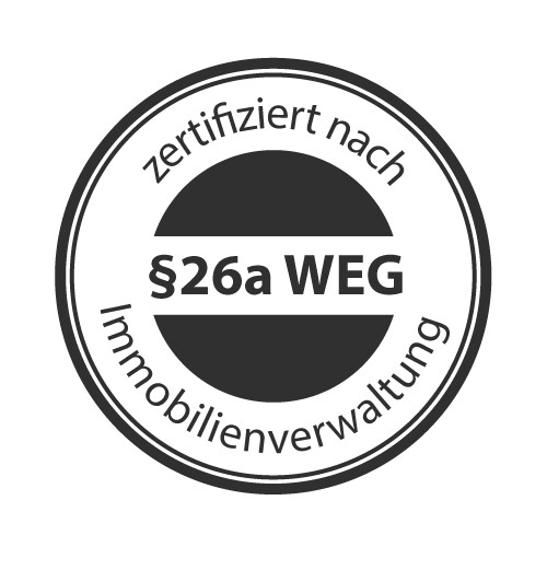 Unsere Mitarbeiter sind bereits nach §26a WEG zertifiziert!