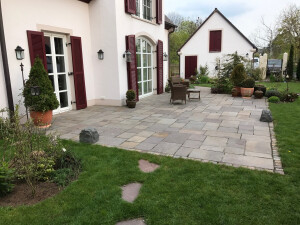 Porphyrplatten Terrasse