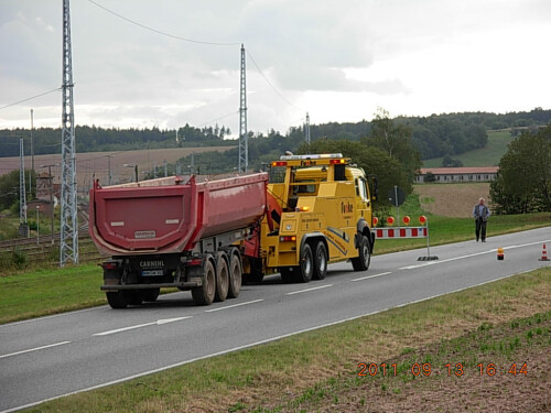 Kippmulde abschleppen