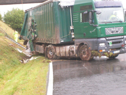 Lkw-Bergung bei Leinefelde