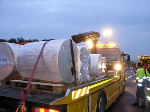 Umladen auf dem Highway