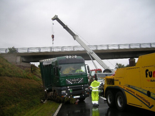 Unfall bei Leinefelde Richtung Leipzig A38