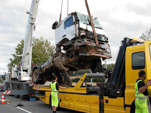 Verladung von einer Zugmaschine