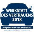 Seit 13 Jahren in Folge ausgezeichnet. Werkstatt des Vertrauens 2018