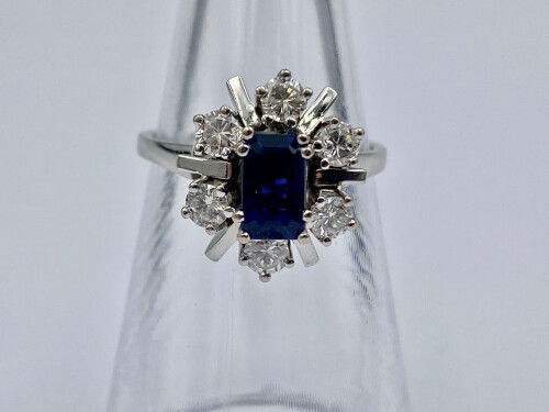 Safir Weissgold Ring