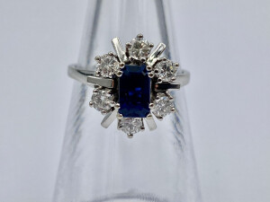 Safir Weissgold Ring