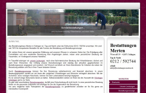Bestatter Bestattungsinstitut in Solingen und Umgebeung Merten