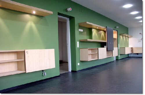 Objekteinrichtung eines Aufenthaltsraumes