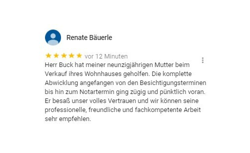 Rezension Christoph Buck REMAX Immobilienmakler
