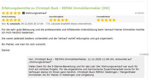 Rezension Latussek Christoph Buck REMA Immobilienmakler
