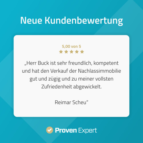 ProvenExpert-Rezension Einzelbewertung - Herr Scheu