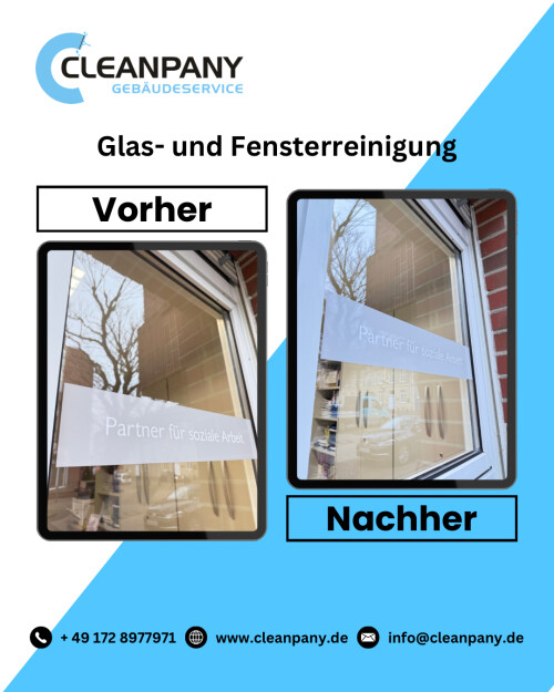 cleanpany vorhernachher Fensterreinigung