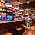 Club-Lounge Cocktailbar Die rote Bar