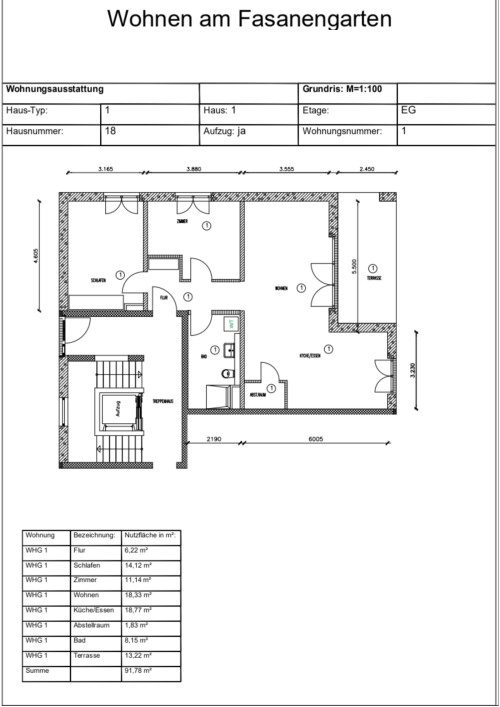 Beispiel Expose Zeichnung