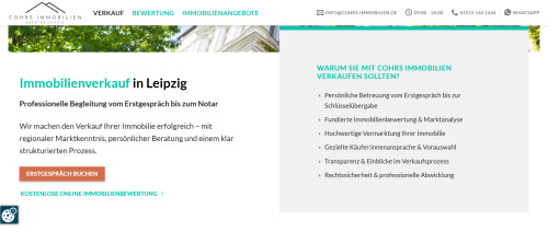 Screenshot Webseite