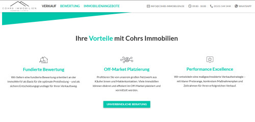 Screenshot Webseite
