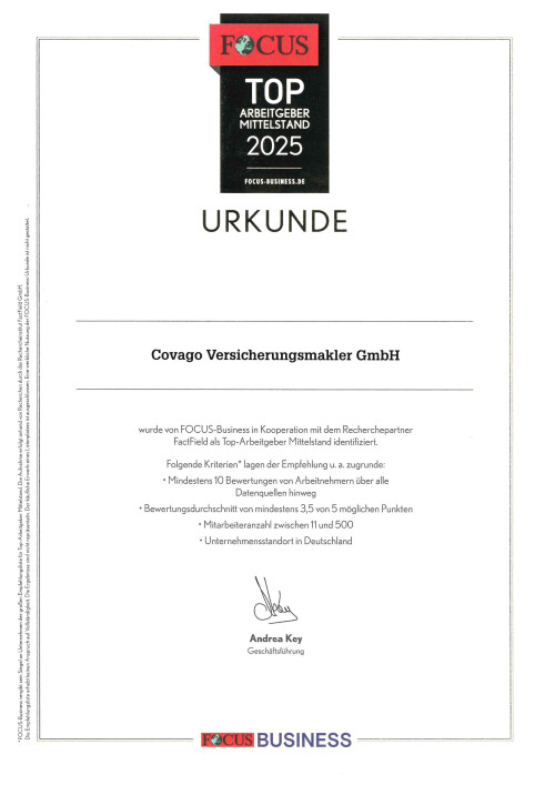 FOCUS Top Arbeitgeber