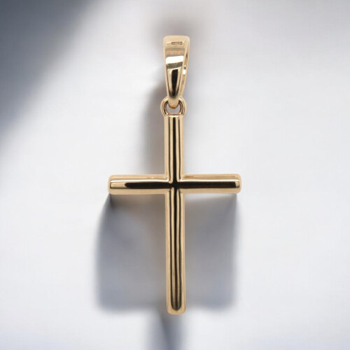 Kreuzanhänger 585/-Gelbgold