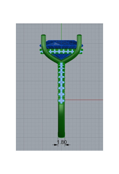 3D Skizze Verlobungsring