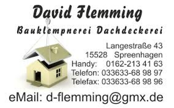 David Flemming Dachdeckerbetrieb in Spreenhagen