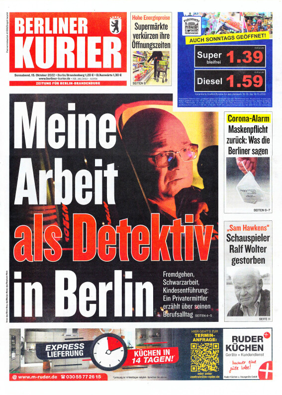 Titelseite Berliner Kurier 2022