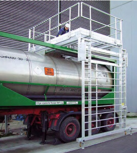 Arbeitsplattform für Tankwagen