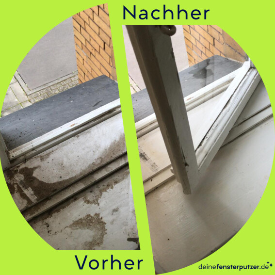 deinefensterputzer.de // Fensterputzer für privat in der nähe vorher nachher Bild