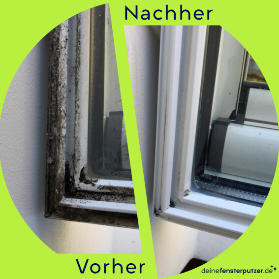 deinefensterputzer.de // Fensterputzer für privat in der nähe vorher nachher Bild