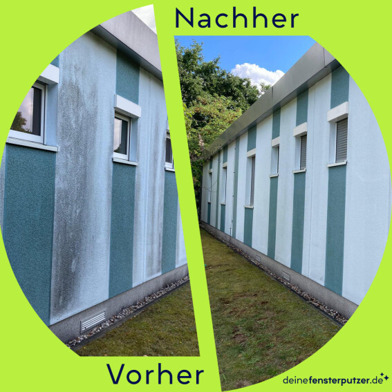 deinefensterputzer.de // Fensterputzer für privat in der nähe vorher nachher Bild