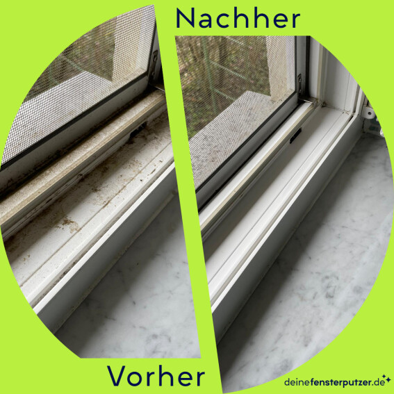 deinefensterputzer.de // Fensterputzer für privat in der nähe vorher nachher Bild