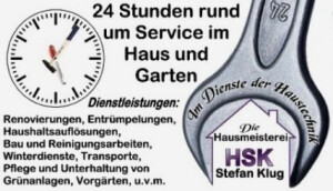 24 Stunden rund um Service im Haus und Garten