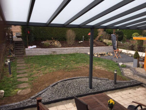 Trockenmauer, Beet-,Sitzflächen