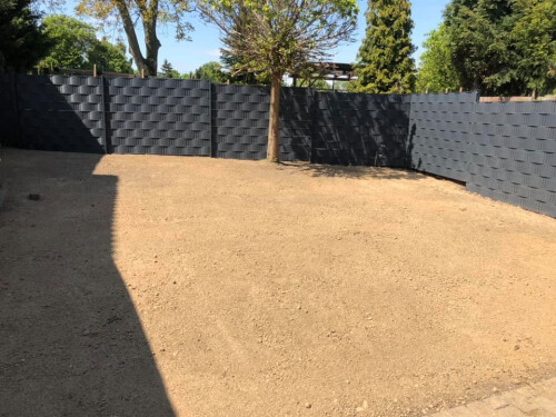 Stabgitterzaun/Vorbereitung Rasen