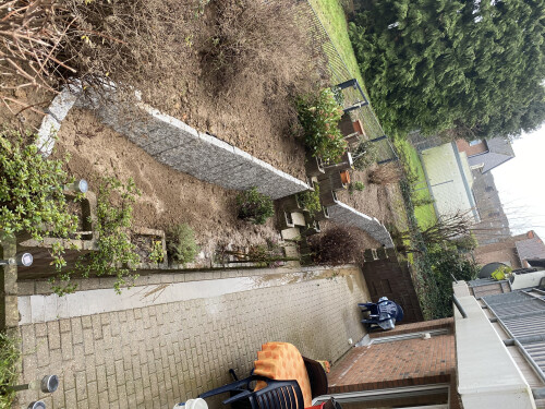 Minibagger/Granitsteelen