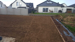 Vorbereitung Rasenfläche