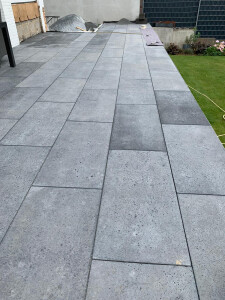 "Hochterrasse" Platte 1000x500mm Verlegung in Splittbett