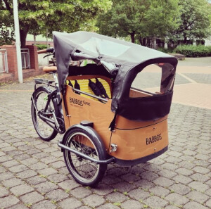 Verleihstation für das Bürgerrad der Stadt Linden: Babboe e-Lastenrad