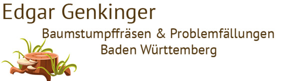 Logo Edgar Genkinger Baumstumpffräsen & Problemfällungen Baden Württemberg
