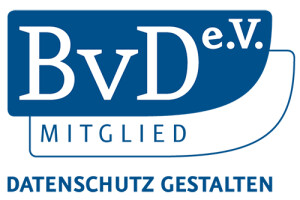Mitglied des Berufsverband der Datenschutzbeauftragten Deutschlands (BvD) e.V.