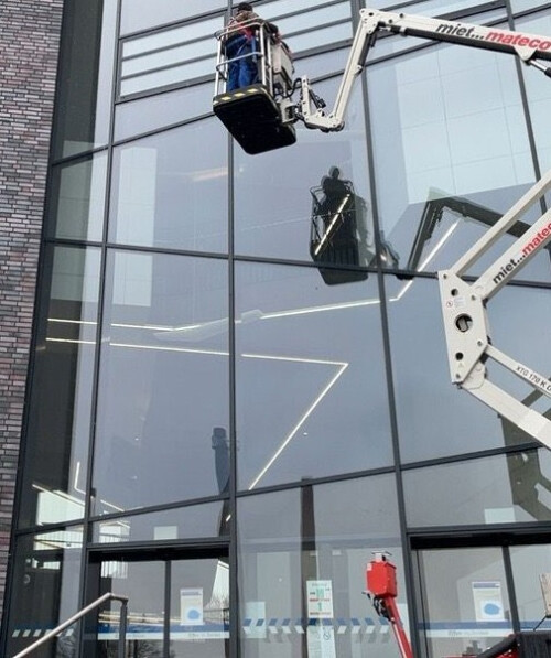 Glasreinigung mit Außenbereich