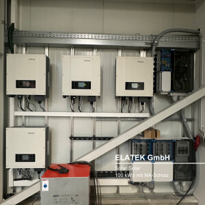 PV 100kWp AC-Anschluss mit Netz- und Anlagenschutz