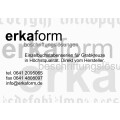 Erkaform GmbH Siebdruckerei Laserdruck Gravur