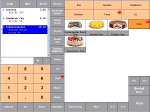Kassensoftware Bäckerei, Cafes
