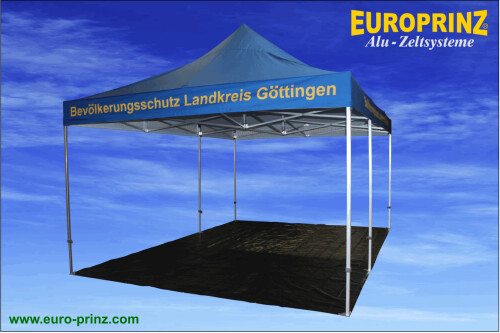 4 x 6 m Faltzelt mit PVC Bodenplane